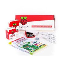 Raspberry Pi4 Desktop Kit components & packaging, ES...