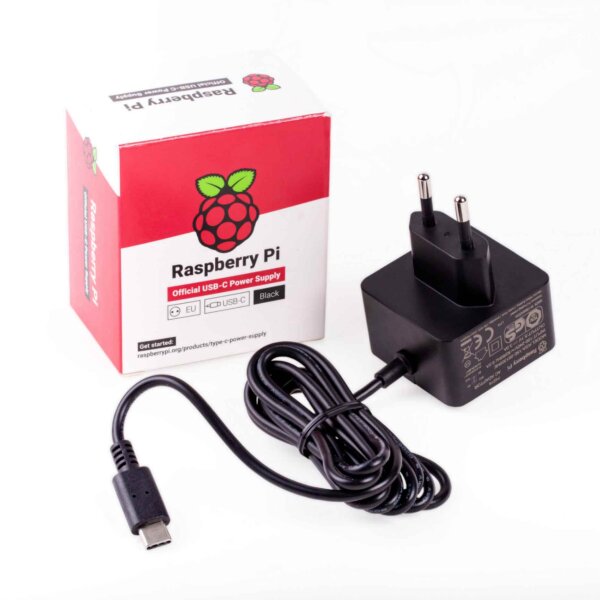 Raspberry Pi 15W USB-C Power Supply Black IN