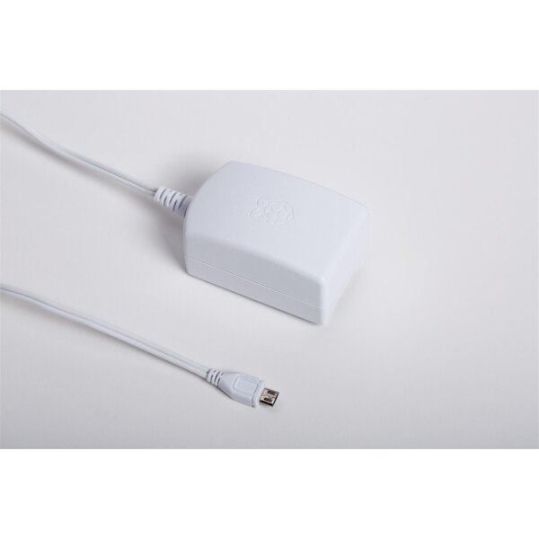 Raspberry Pi 12.5W Micro USB Power Supply White EU