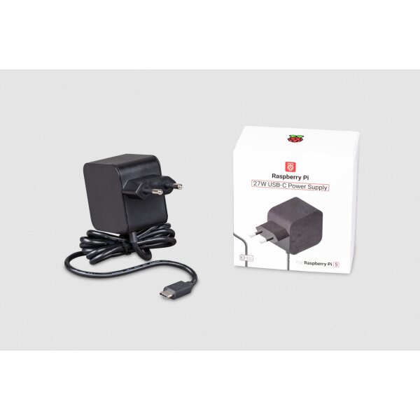 Raspberry Pi 27W USB-C Netzteil Schwarz EU