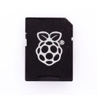 SD Card Adapter with Raspberry Pi logo printed