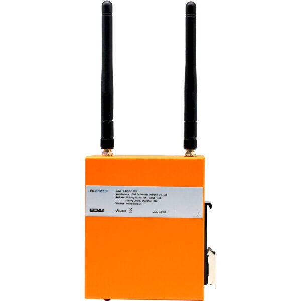 EDATEC IPC1100 Series Industrial Computer Based on Raspberry Pi CM0, 512 MB RAM, 8 GB eMMC, Wi-Fi/Bluetooth, 4G Europe